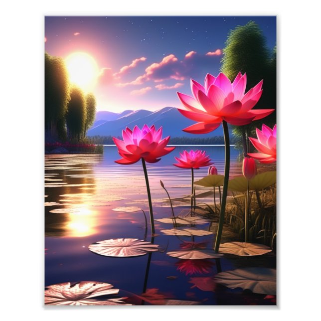 Foto Celebração Vibrante de Flores e Folhagem (Frente)