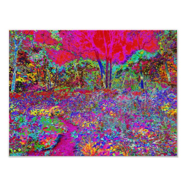 Foto Cena de Jardim Impressionista Psicodélico (Frente)
