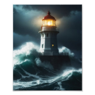 Foto Cena do Farol de Tempestade