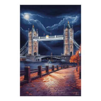 Foto Cena noturna de Londres impressionante com torre i