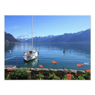Foto Cenário do lago geneva, Montreux, suiça