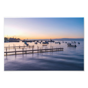 Foto cenas de madrugada do lago em capala méxico
