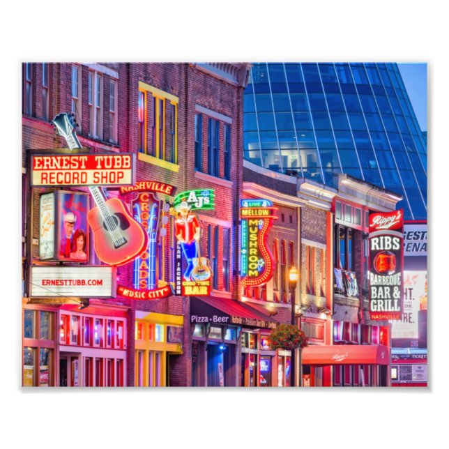 Foto Centro da Broadway Street Nashville Tennessee (Frente)