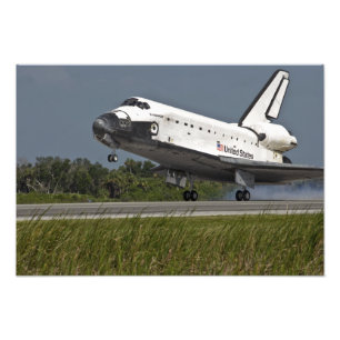Foto Centro Espacial Kennedy da aterragem do esforço d