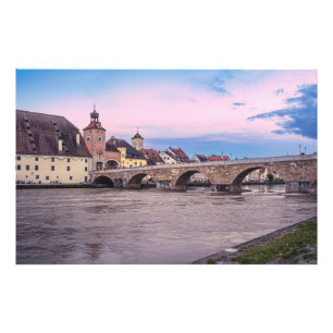 Foto Centro histórico antigo em Regensburg, Alemanha