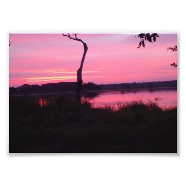 Foto Céu Rosa Romântico (Frente)