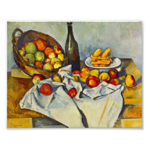 Foto Cezanne a cesta do impressão das maçãs