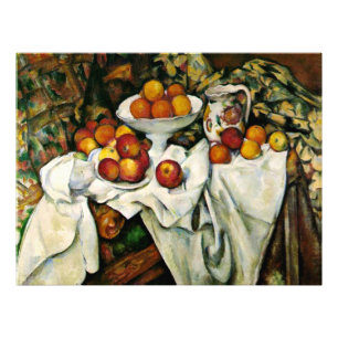 Foto Cezanne - Maçãs e Laranjas, pintura viva