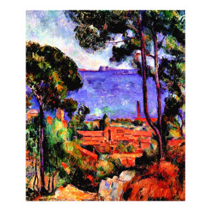 Foto Cezanne - Vista através das Árvores