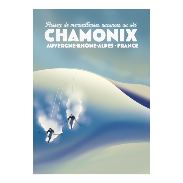 Foto Chamonix - Auvergne-Rhône-Alpes França poster de e (Frente)