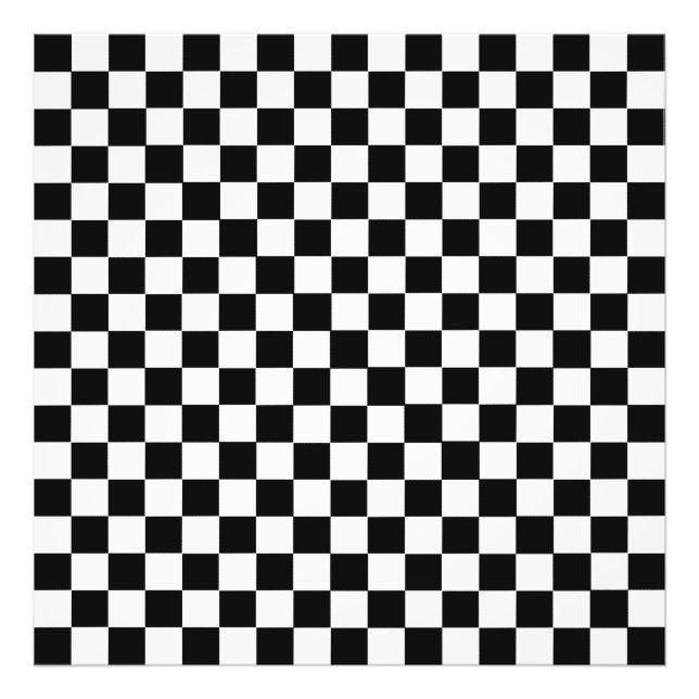 Foto Checkerboard preto e branco clássico por STaylor (Frente)