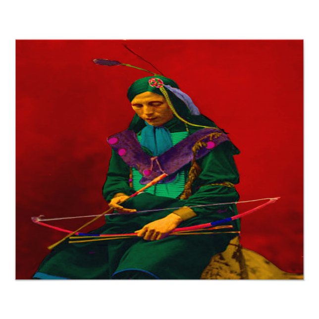 Foto Cherokee Native American Pop Art (Frente)