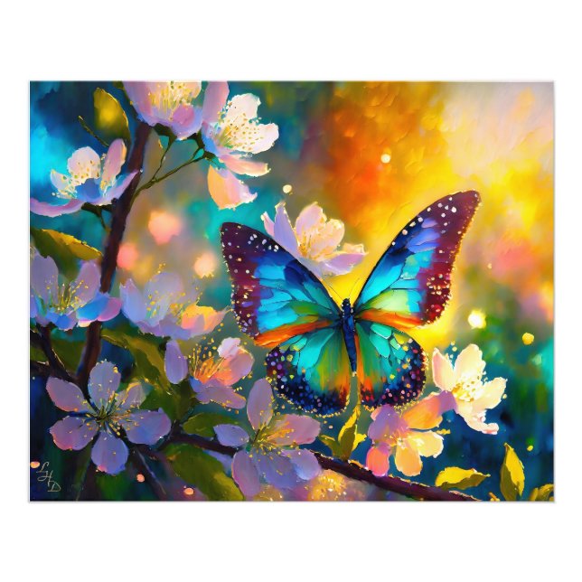 Foto Cherry Blossom Fantasy Sunrise Borboleta (Frente)