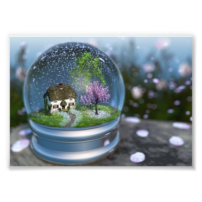 Foto Cherry Blossom Globe Photo Impressão (Frente)