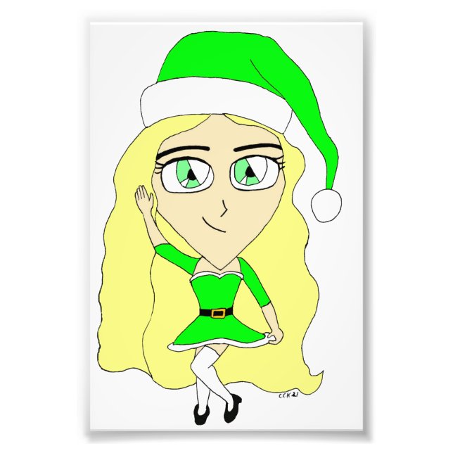 Foto Chibi de Natal (Frente)