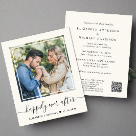 Foto Chic QR Código Orçamento Creme Casamento Conv