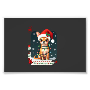 Foto Chihuahua Natal Papai Noel Suéter Feio Amante de C