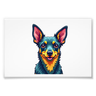Foto Chihuahua  Pintura Abstrata  Cor  Cachorro Fofo (2