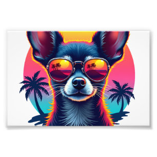 Foto Chihuahua  Pintura Abstrata  Cor  Cão Bonito Cop