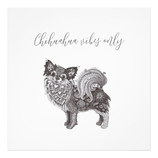 Foto Chihuahua Vibes Premium Satin Photo Paper