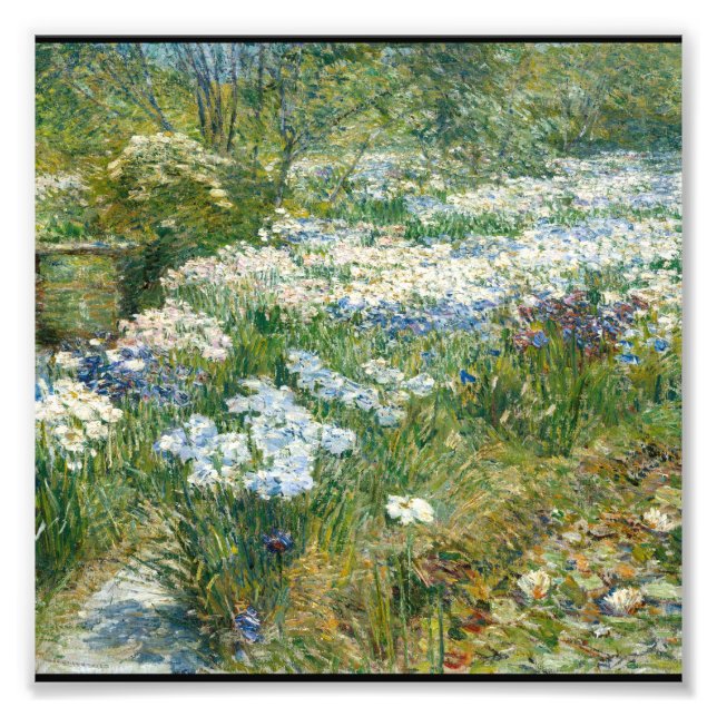 Foto Childe Hassam - Jardim d'Água (Frente)