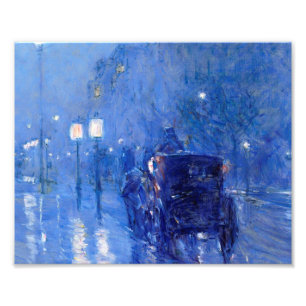 Foto Childe Hassam - Rainy Midnight