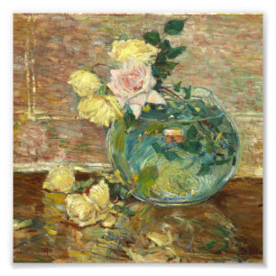 Foto Childe Hassam - Rosas Em Um Vaso