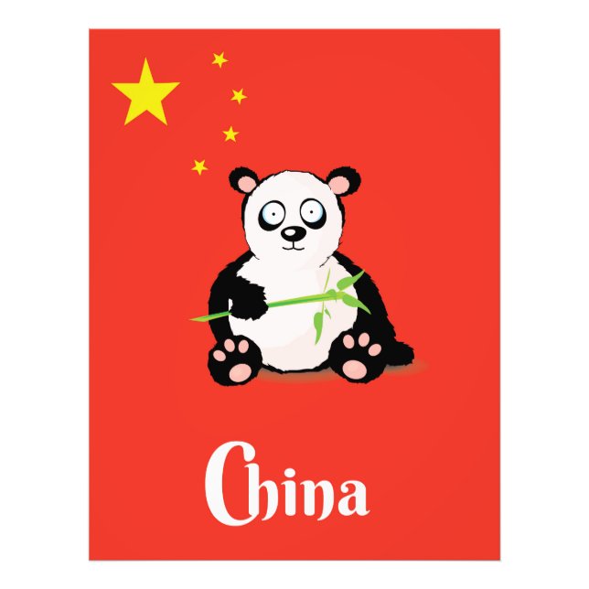 Foto China Panda poster de viagens. (Frente)