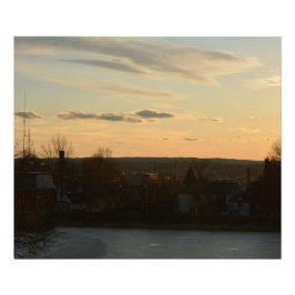 FOTO CHRISTIAN HILL RESERVOIR SUNSET PHOTO IMPRESSÃO