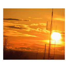 FOTO CHRISTIAN HILL RESERVOIR SUNSET PHOTO IMPRESSÃO