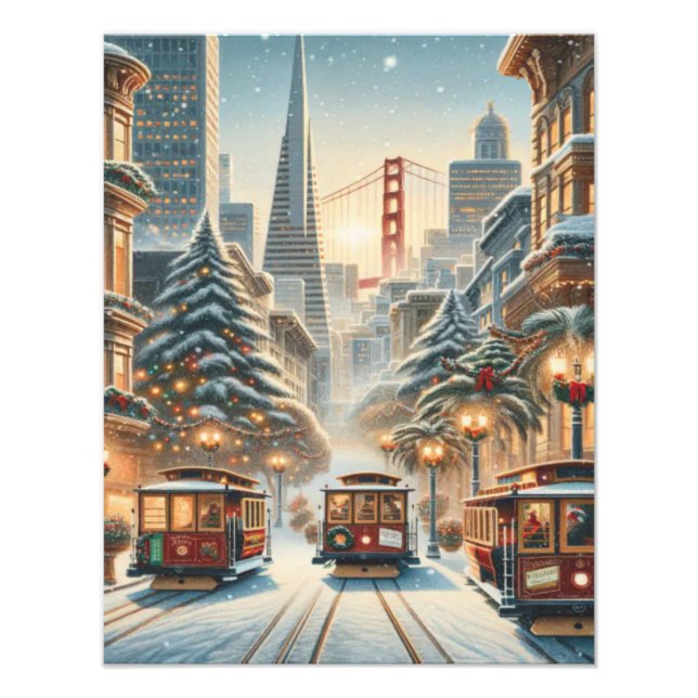 Foto Christmas in San Francisco – Golden Gate (Frente)