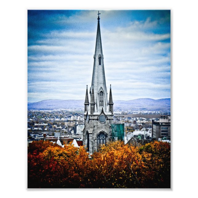 Foto Church Steeple na Cidade Velha de Quebec (Frente)