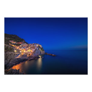 Foto Cidade de Manarola no Cinque Terre na noite