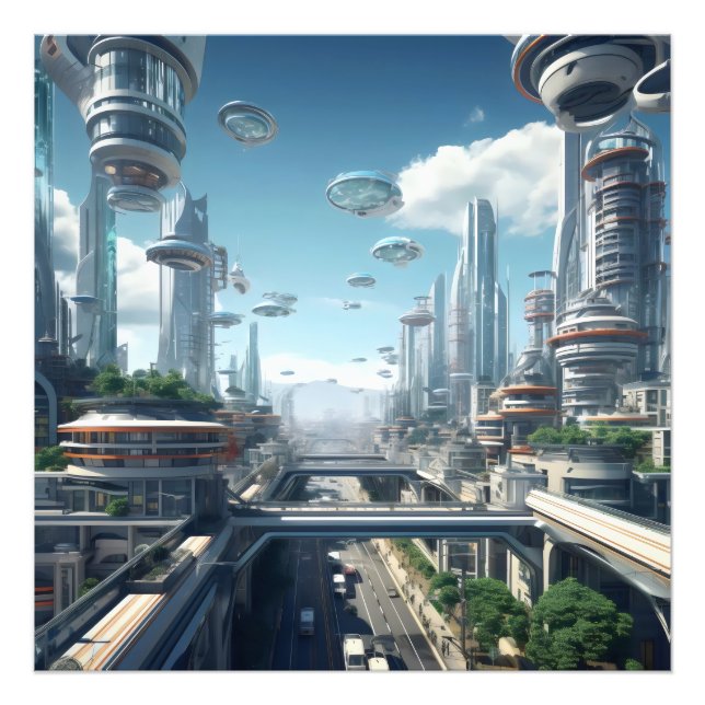 Foto Cidade Futurística (Frente)