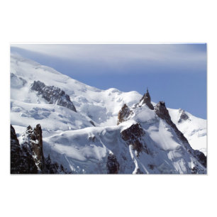 Foto Cimeira de Mont Blanc e de L'Aiguille Du Midi