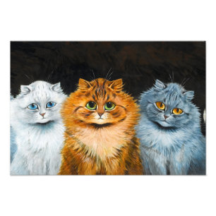 Foto Cinco gatos por Louis Wain