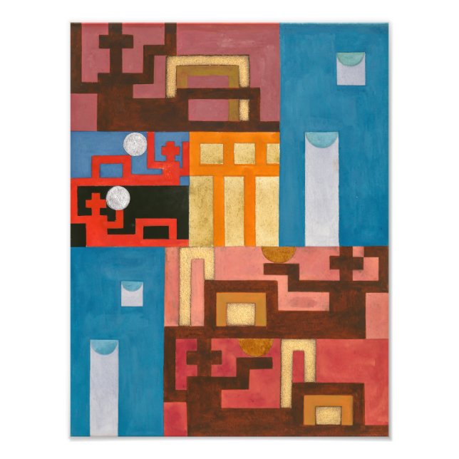 Foto Cinco números estendidos | Sophie Taeuber-Arp | (Frente)