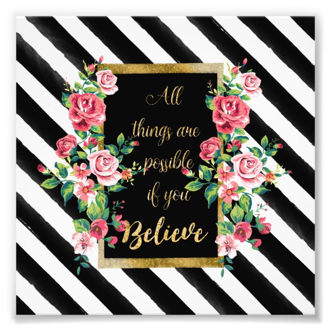 Foto Citação de inspiração do ouro moderno (Frente)