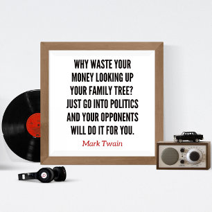 Foto Citação engraçada da genealogia Mark Twain