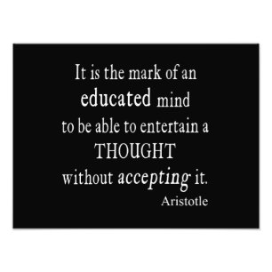 Foto Citações educadas Aristotle do pensamento da men