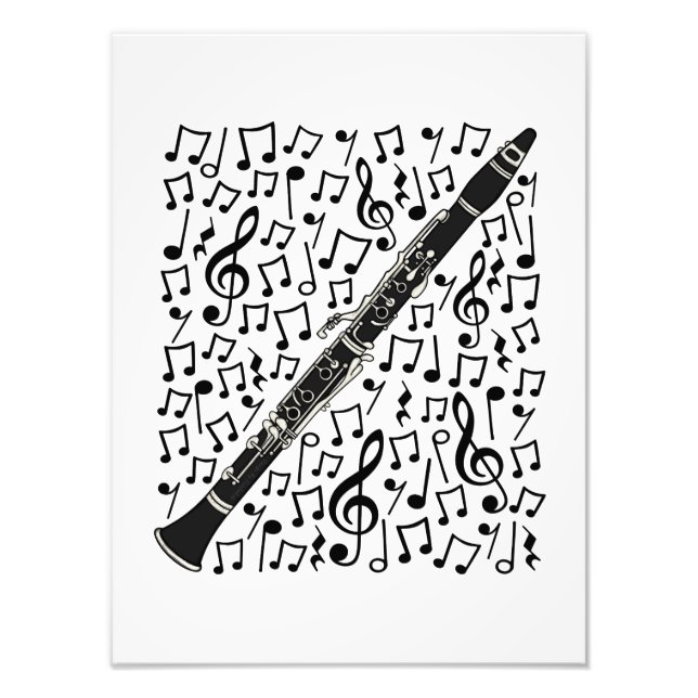Foto Clarinet Musical Notes Woodwind Music Professor (Frente)