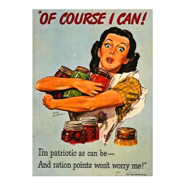 Foto Claro Que Posso! Vintage WWII Propaganda Poster (Frente)