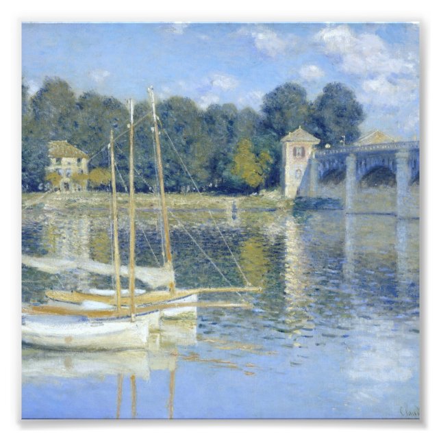 Foto Claude Monet - A Ponte Do Argenteuil (Frente)