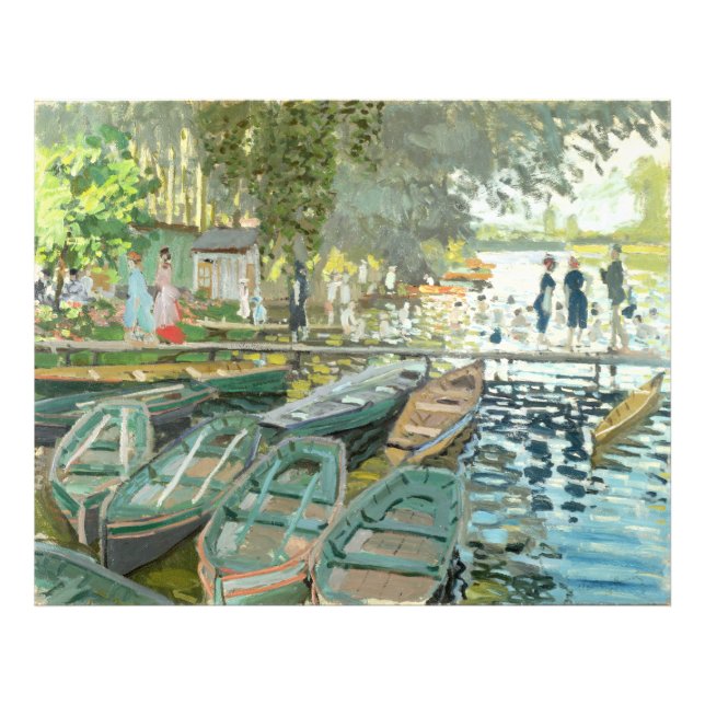 Foto Claude Monet. Bathers em La Grenouillère (Frente)