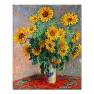 Foto Claude Monet - Buquê de Sunflower
