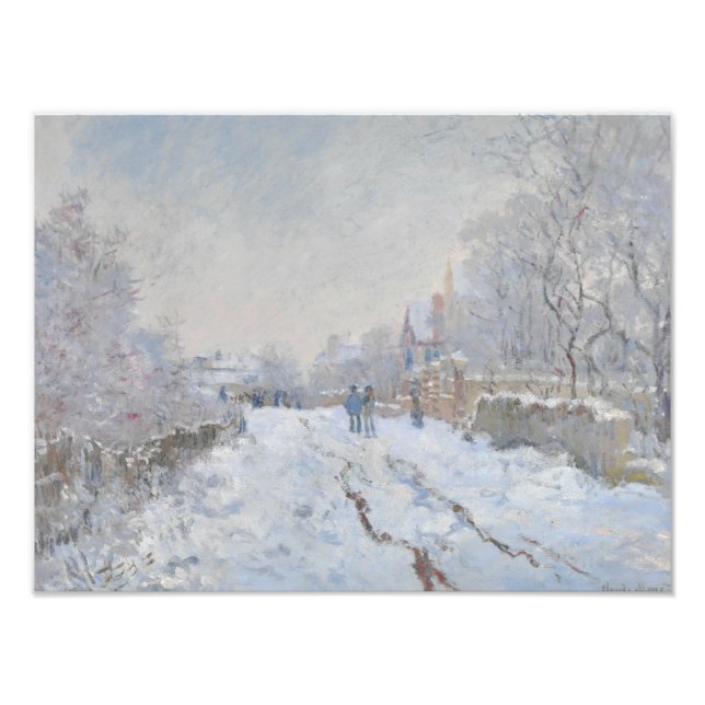 Foto Claude Monet - Cena de Neve na Argentina (Frente)