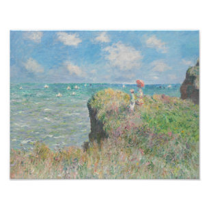 Foto Claude Monet - Cliff Walk em Pourville