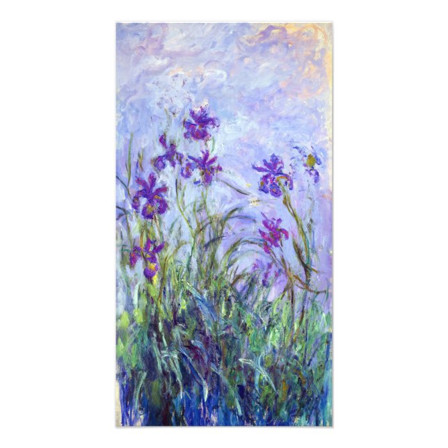 Foto Claude Monet - Íris Lilases / Iris Mauves (Frente)