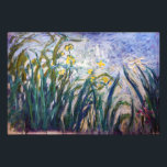 Foto Claude Monet - Irrisões Amarelo e Roxo<br><div class="desc">Íris Amarelo e Roxo / Iris jaunes et mauves - Claude Monet,  Oil on Canvas,  1924-1925</div>