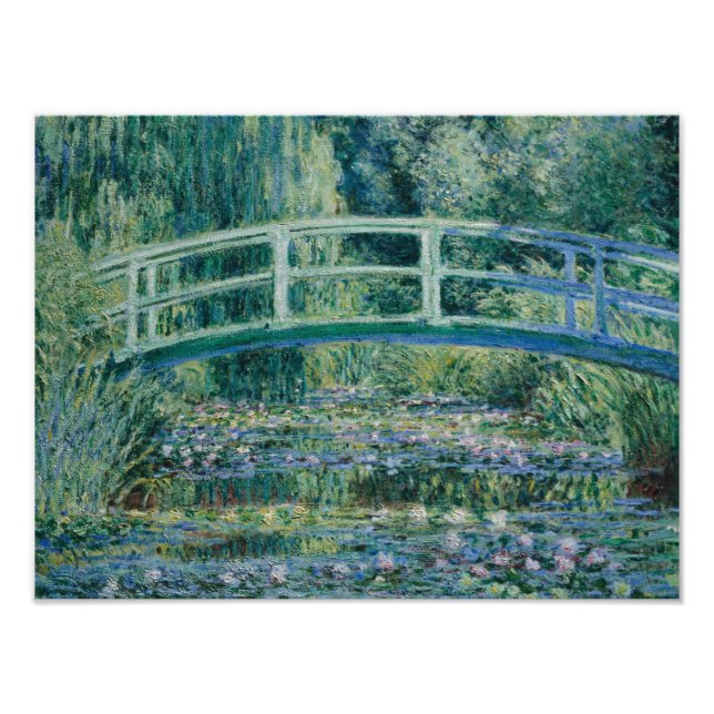 Foto Claude Monet - Lírios de Água e Ponte Japonesa (Frente)